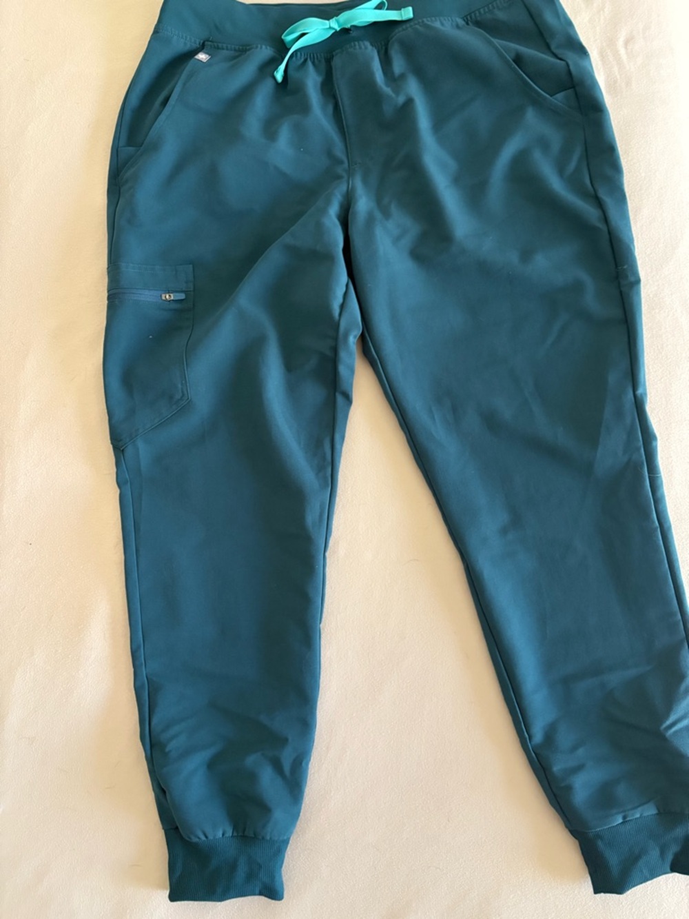 FIGS Caribbean Blue Zamora Scrub Pants Size Large